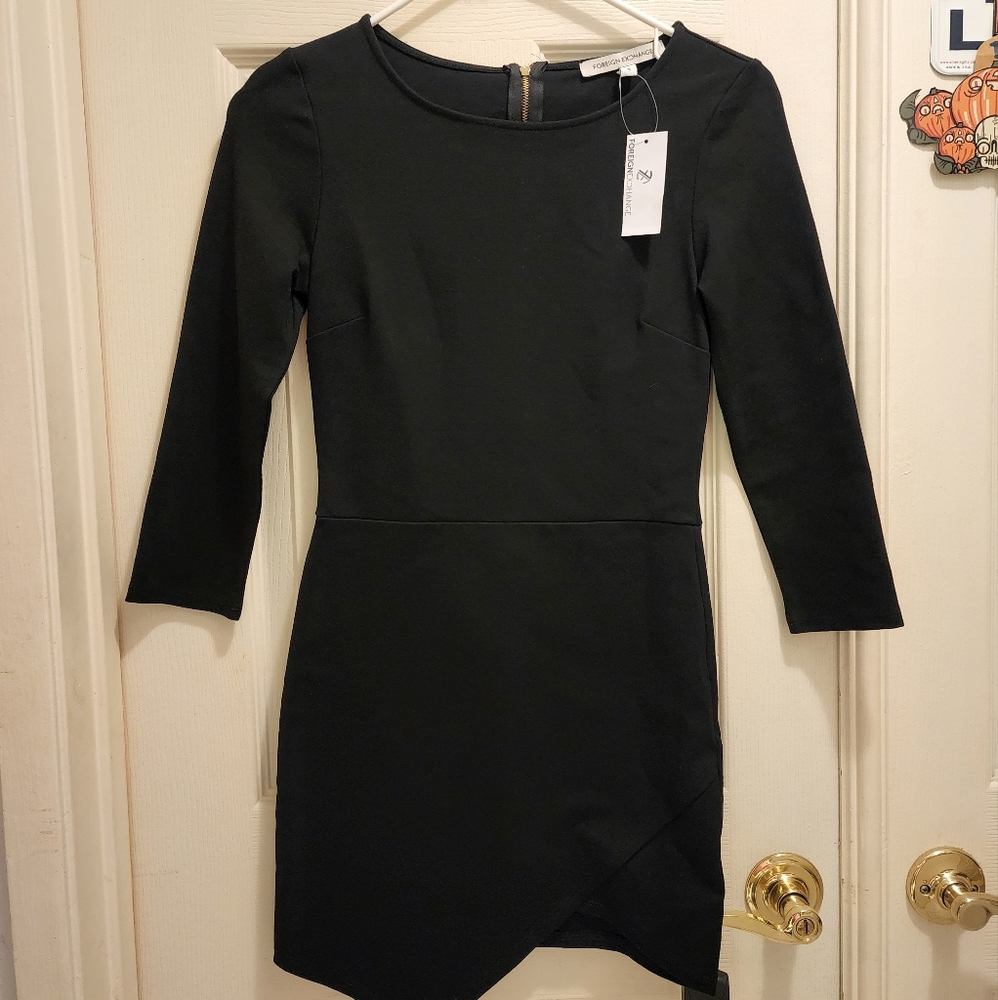 NWT foreign exchange black dress